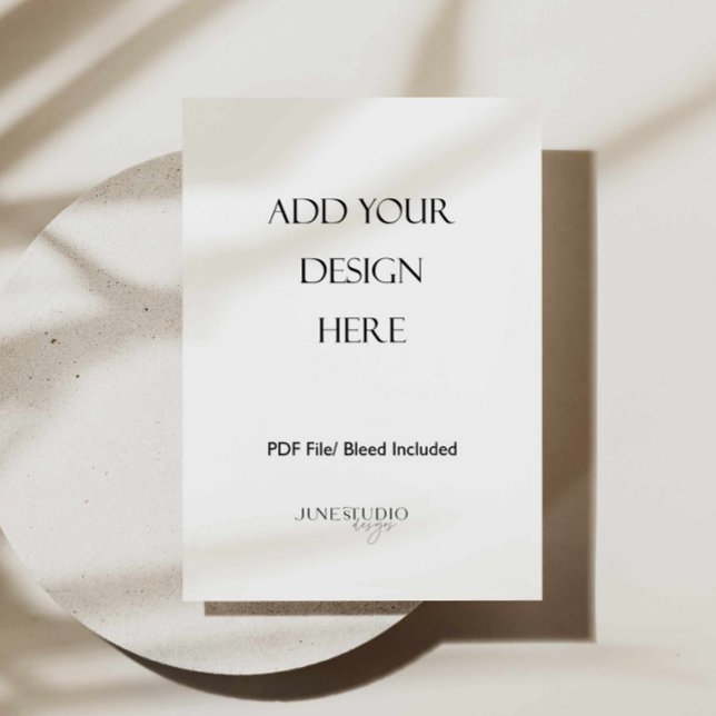 Tarjeta de menú de 5 x 7" Imprimir en un solo lado (5x7 inches menu card printing, 5x7 inches card print, invitation printing, wedding menu printing)