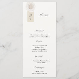 Tarjeta de menú de boda de lujo elegante, recepció