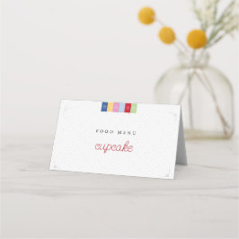 Tarjeta de menú de comida Doljanchi coreana