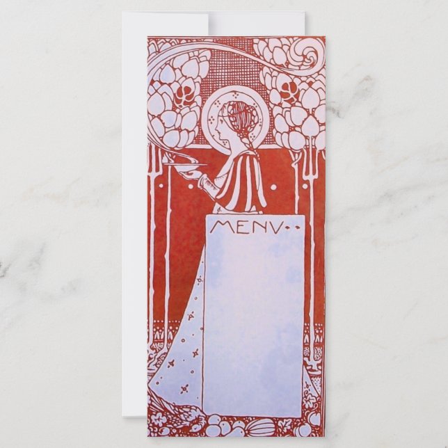TARJETA DE MENÚ DE RESTAURANTE L (Anverso)