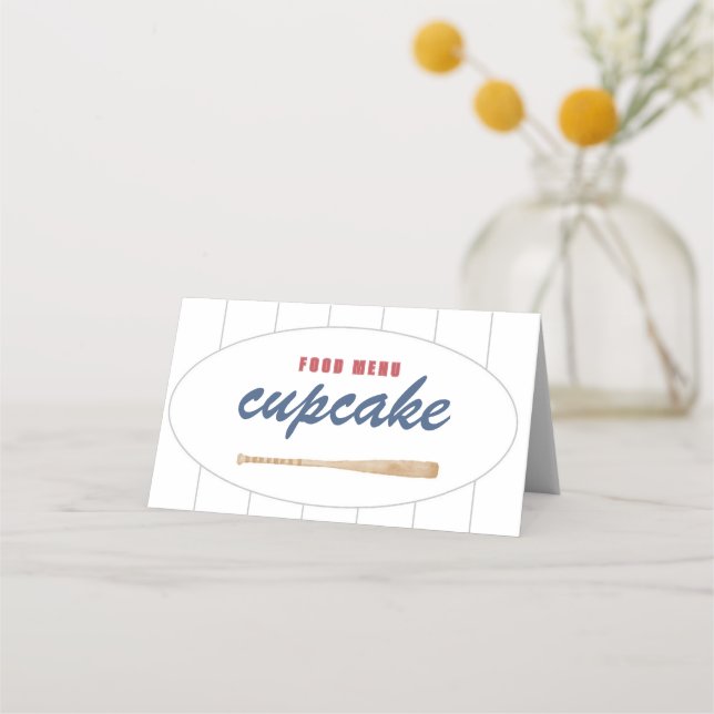 Tarjeta de menú de tiendas de béisbol (Anverso)