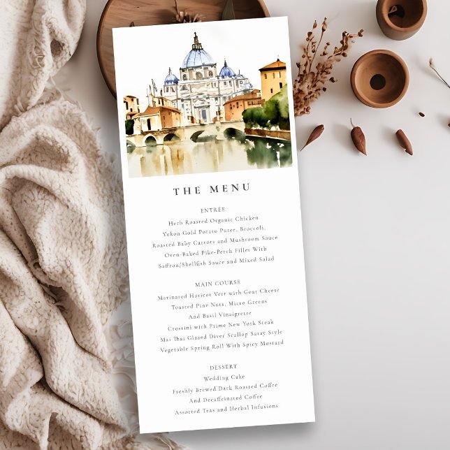 Tarjeta de menú del Boda paisajista Vaticano Roma  (Subido por el creador)