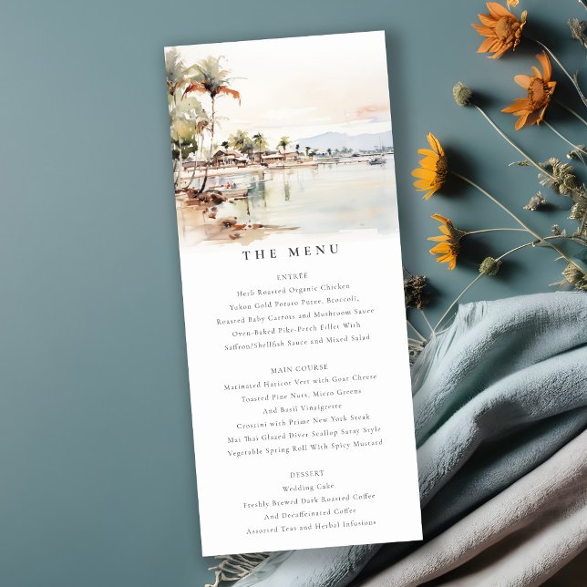 Tarjeta de menú del Boda paisajístico de Montego B (Subido por el creador)