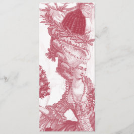 Tarjeta de menú Joyeux Noel (rouge) para Wendi