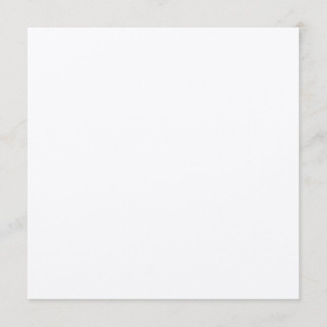 Tarjeta de menú Kraft Square (Anverso)