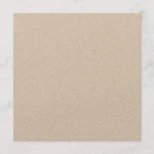 Tarjeta de menú Kraft Square