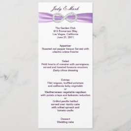 Tarjeta de menú Lavender Infinity