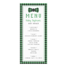 Tarjeta de menú Little Man, Baby Shower