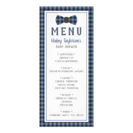 Tarjeta de menú Little Man, Baby Shower