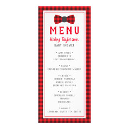 Tarjeta de menú Little Man, Baby Shower