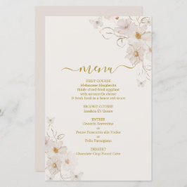 Tarjeta de menú Mariposas