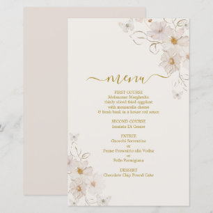 Tarjeta de menú Mariposas