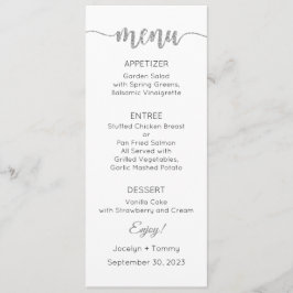 Tarjeta de Menú, Menú de Boda, Cena, Almuerzo