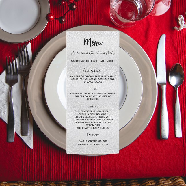 Tarjeta de menú para la cena fiesta Navidades de p (Subido por el creador)