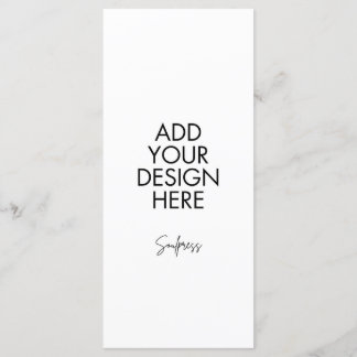 Tarjeta de menú Personalizado de 4x9"