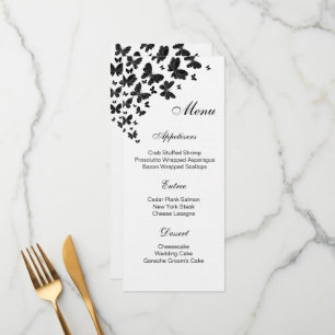 Tarjeta de menú plana