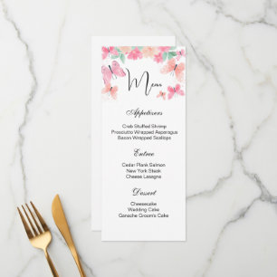 Tarjeta de menú plana