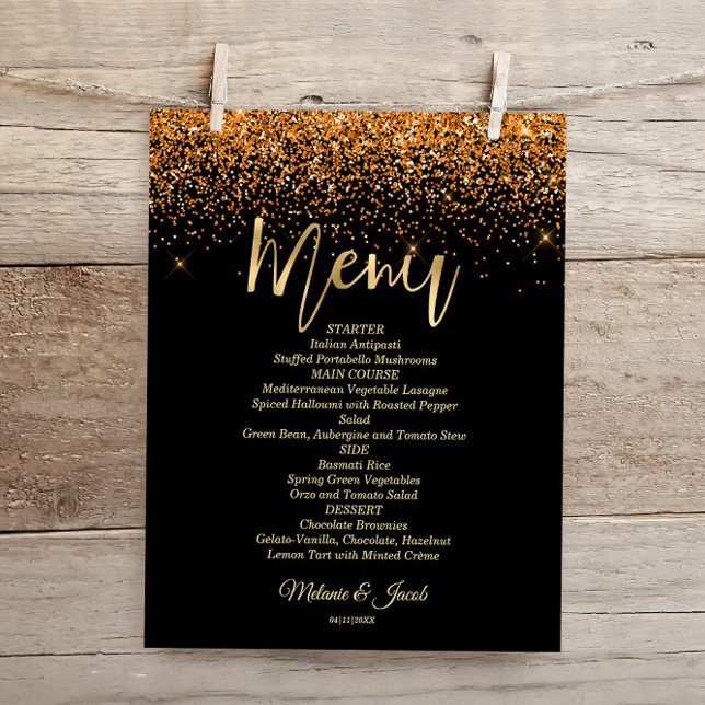 Tarjeta de menú plana de lujo Budget Gold Purpurin (Subido por el creador)