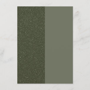 Tarjeta de menú plana de musgo de dos tonos verde
