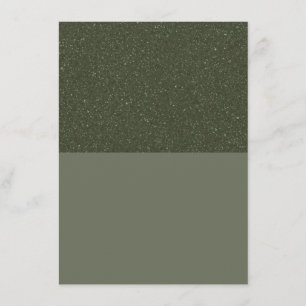 Tarjeta de menú plano verde musgo Noise-Top – Pers