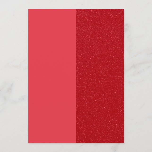 Tarjeta de menú roja de tomate de dos tonos – Pers (Anverso)