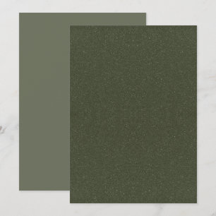 Tarjeta de menú verde musgo texturizado – Personal