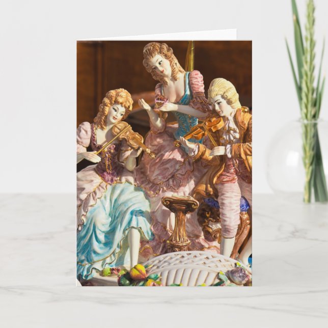 Tarjeta de mercadillo - Banda barroca (Anverso)