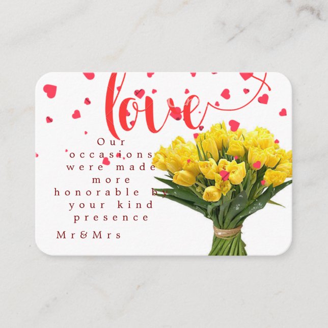 Tarjeta de mesa (Anverso)