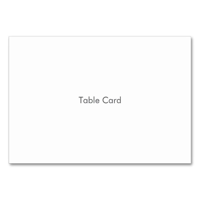 Tarjeta de Mesa (Anverso)