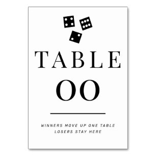 TARJETA DE MESA