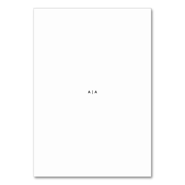 Tarjeta de mesa (Anverso)