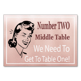 TARJETA DE MESA