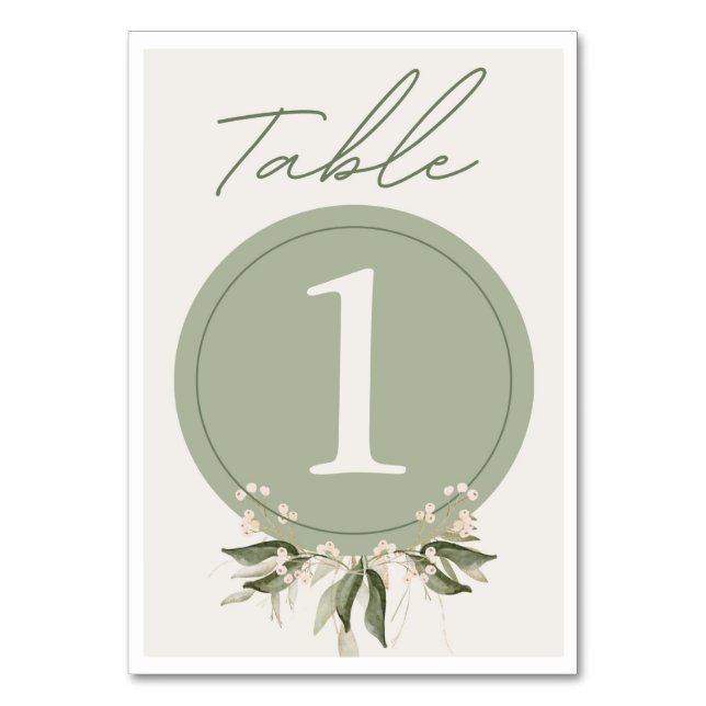 Tarjeta de mesa (Anverso)