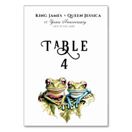 Tarjeta De Mesa 10 años Boda Aniversario Jardín Fiesta Casual