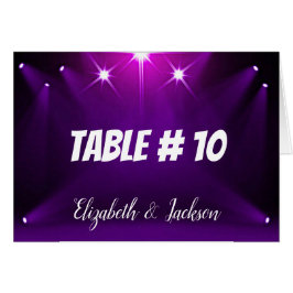 Tarjeta de mesa #10 - En el foco de atención Boda