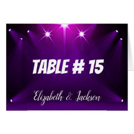 Tarjeta de mesa # 15 - En el foco de atención Boda