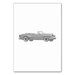 Tarjeta De Mesa 1953 Buick Skylark Coupe convertible - Negro