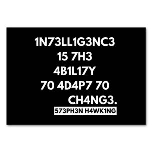 TARJETA DE MESA 1N73LL1G3NC3 15 7H3 4B1L17Y 70 4D4P7 70 CH4NG3.