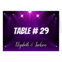 Tarjeta de mesa # 29 - En el foco de atención Boda