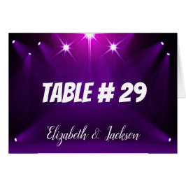 Tarjeta de mesa # 29 - En el foco de atención Boda