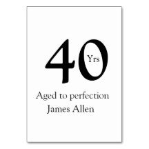 40 años envejecido a la perfección cumpleaños nomb
