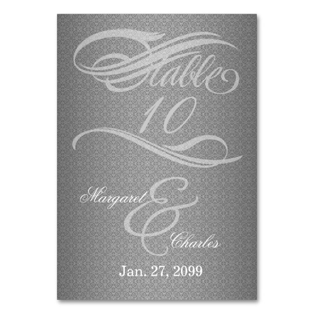 Tarjeta De Mesa 60.º Aniversario del Diamante (Anverso)