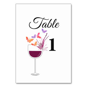 Tarjeta De Mesa a ambos lados, vino, carta de mesa