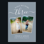 Tarjeta De Mesa A través de los años Boda de fotografía de pareja<br><div class="desc">Recuerde y diviértase con los números de la mesa de recepción de su boda. Estos sencillos y elegantes números de la mesa le dan la opción de incluir una fotografía de la novia y del novio a la misma edad que el número de la mesa, el nombre o apellidos de...</div>