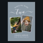 Tarjeta De Mesa A través de los años Boda de fotografía de pareja<br><div class="desc">Recuerde y diviértase con los números de la mesa de recepción de su boda. Estos sencillos y elegantes números de la mesa le dan la opción de incluir una fotografía de la novia y del novio a la misma edad que el número de la mesa, el nombre o apellidos de...</div>