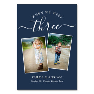 Tarjeta De Mesa A través de los años Boda de fotografía de pareja