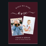 Tarjeta De Mesa A través de los años, una foto Boda de la tabla mo<br><div class="desc">Recuerde y diviértase con los números de la mesa de recepción de su boda. Estos sencillos y elegantes números de la mesa le dan la opción de incluir una fotografía de la novia y del novio a la misma edad que el número de la mesa, el nombre o apellidos de...</div>