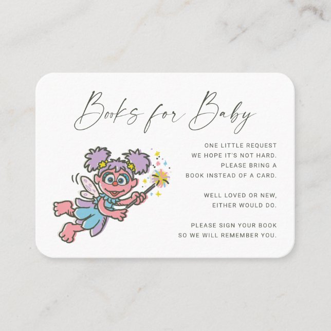 Tarjeta De Mesa Abby Cadabby Solicitud de Libro Insertar (Anverso)