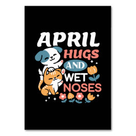 Tarjeta De Mesa Abrazos, narices húmedas y vibraciones de primaver