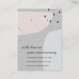 TARJETA DE MESA ABSTRACTO GANANCIA DE NECESARIO AZUL GRIS ANIVERSA